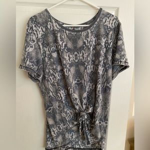 Free people snake skin tee